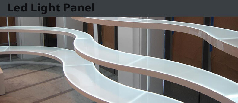 LED Light Panel - Illuminated furniture and structural design pieces