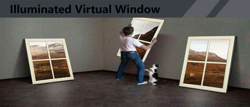 illuminated virtual window