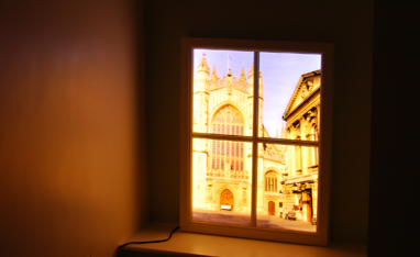 LED illuminated window