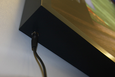 LED light box dimmer socket detail