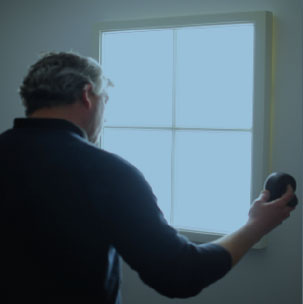 LED illuminated window